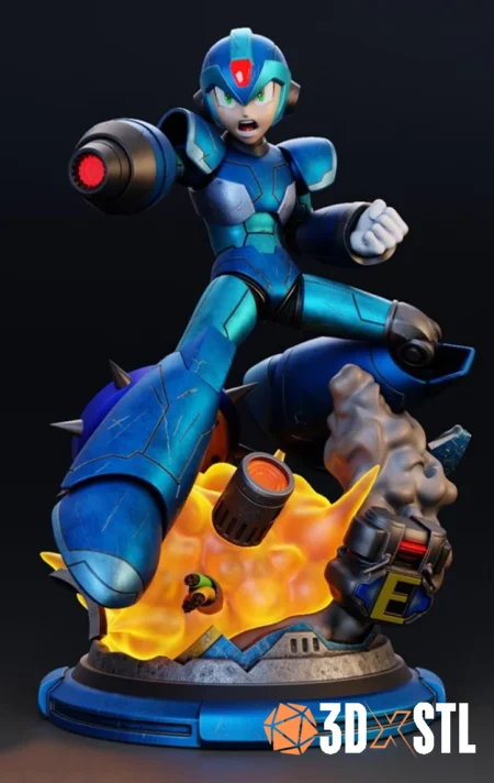 Mega Man X STL Epic 3D Model