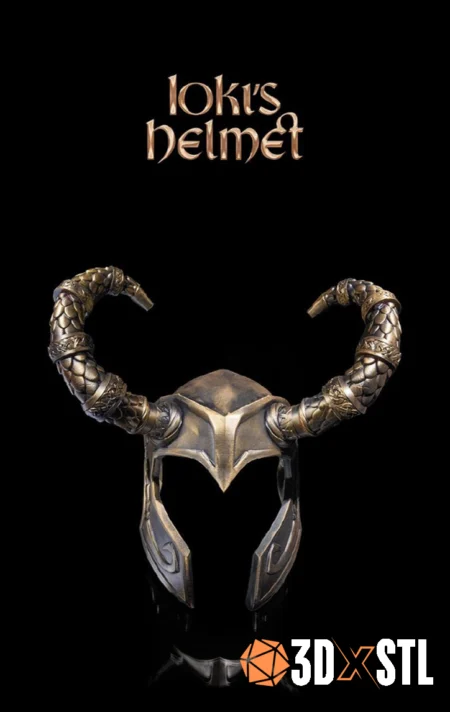 Lokis Helmet STL Epic 3D Model