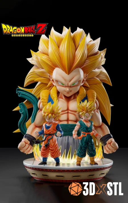 Gotenks Diorama Dragon Ball Z STL Epic 3D Model