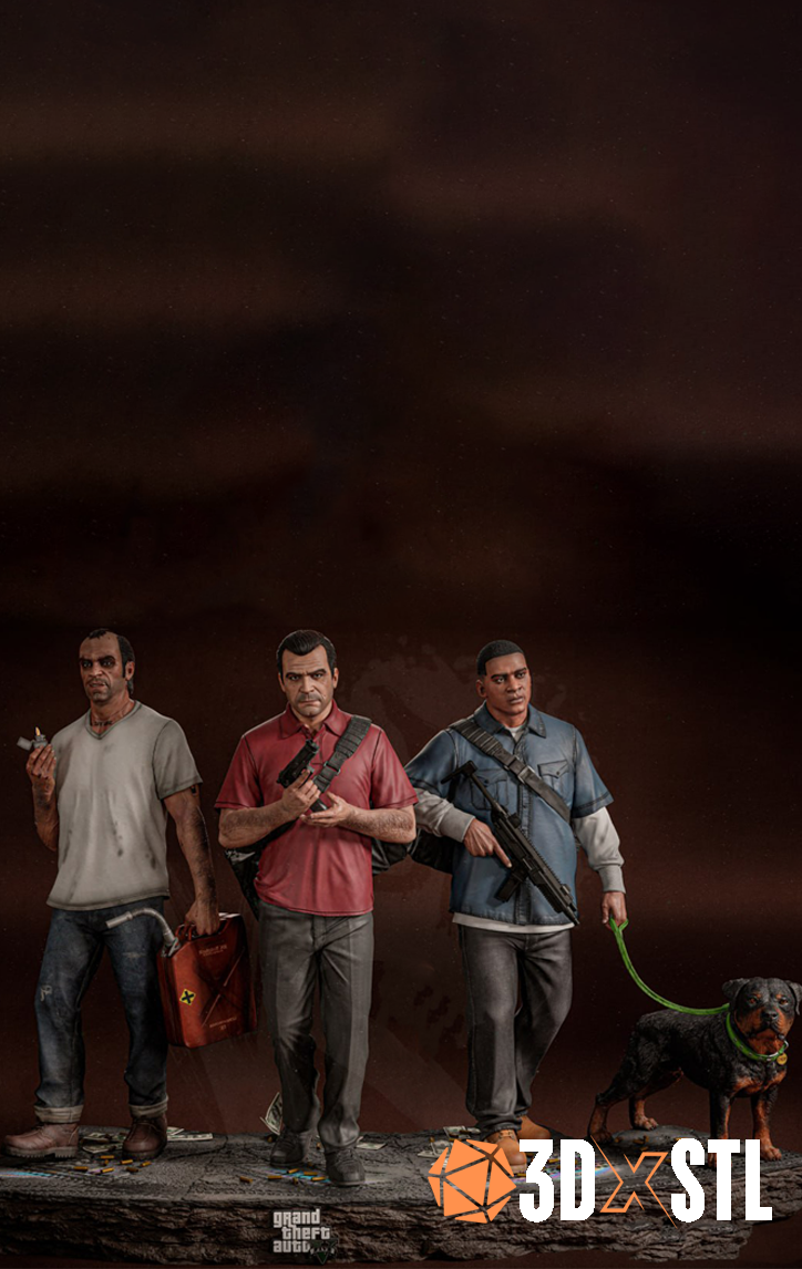GTA 5 Diorama STL Epic 3D Model