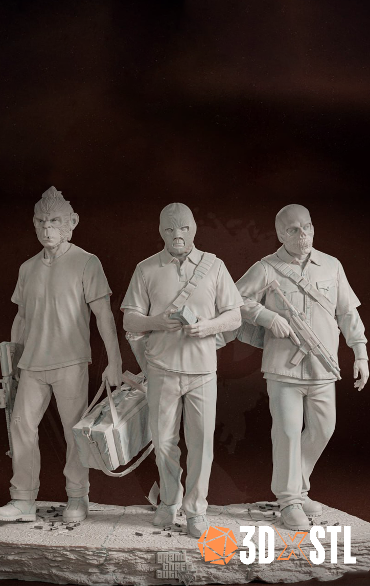 GTA 5 Diorama STL Epic 3D Model