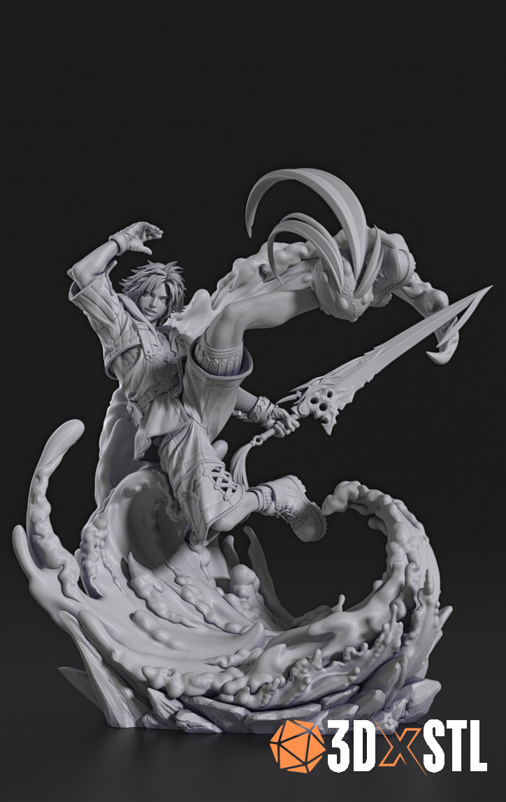Tidus Final Fantasy STL Epic 3D Model