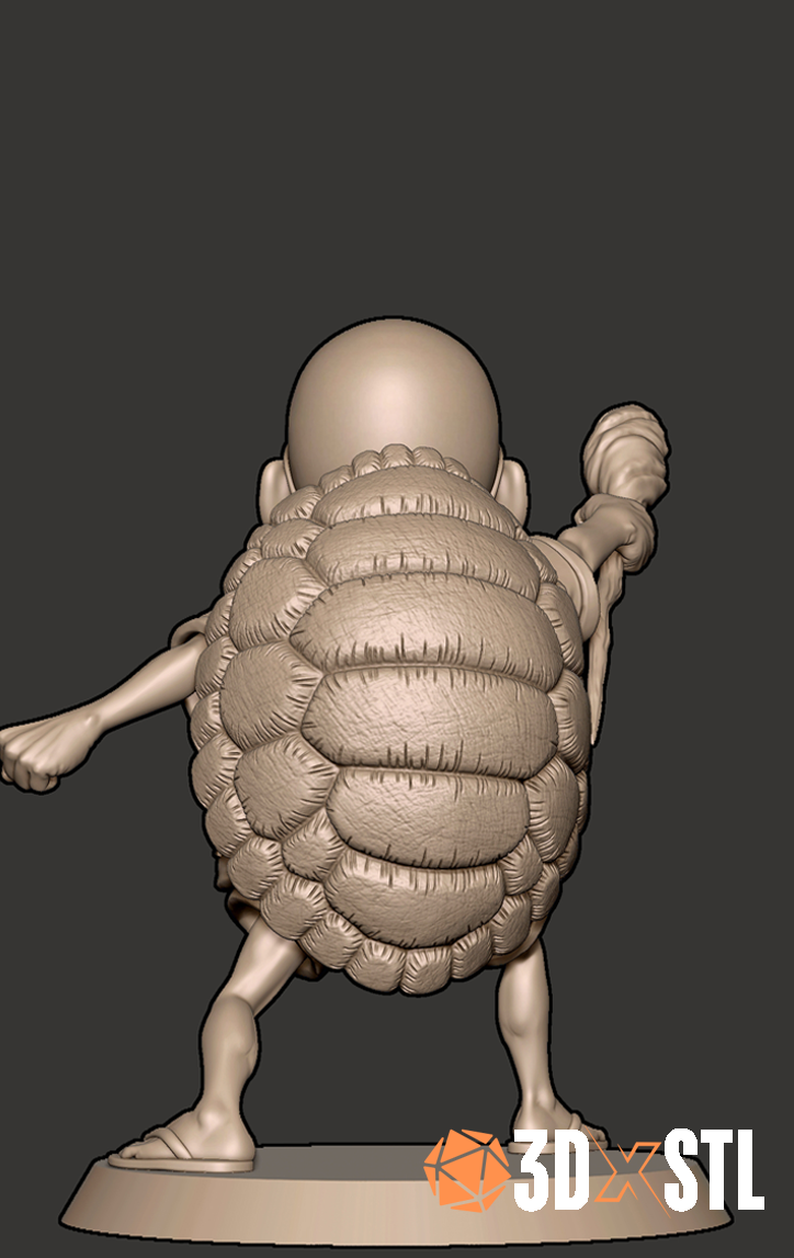 Master Roshi Chibi Dragon Ball STL Epic 3D Model