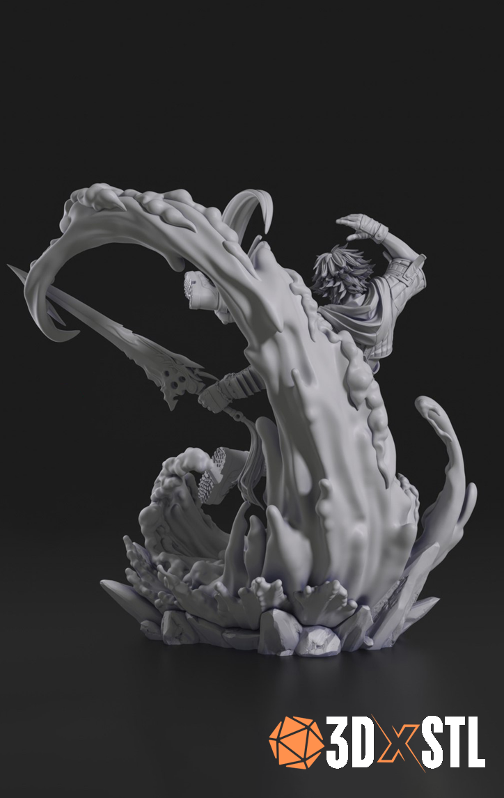 Tidus Final Fantasy STL Epic 3D Model