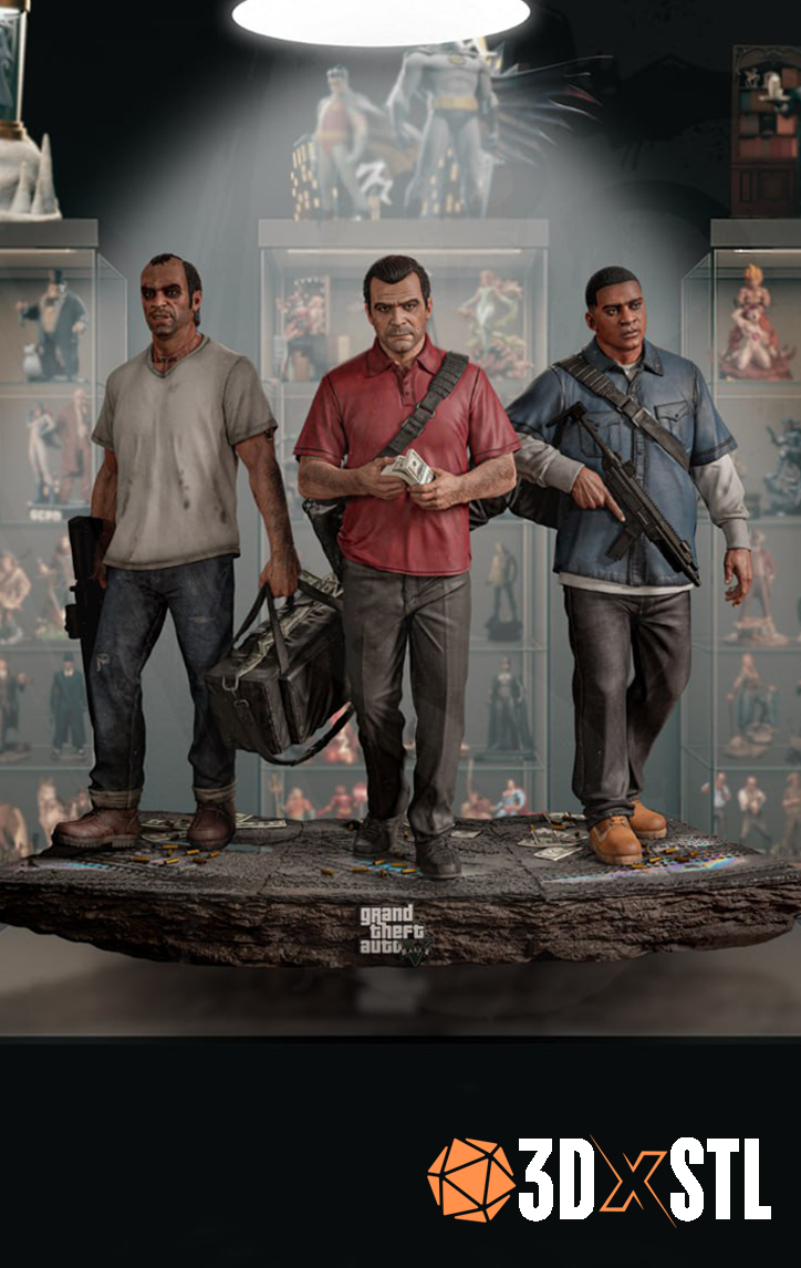 GTA 5 Diorama STL Epic 3D Model