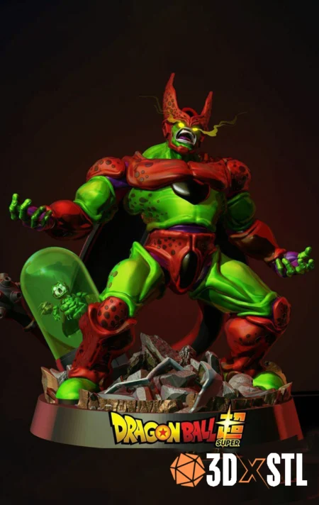 Max Cell Dragon Ball Z STL Epic 3D Model