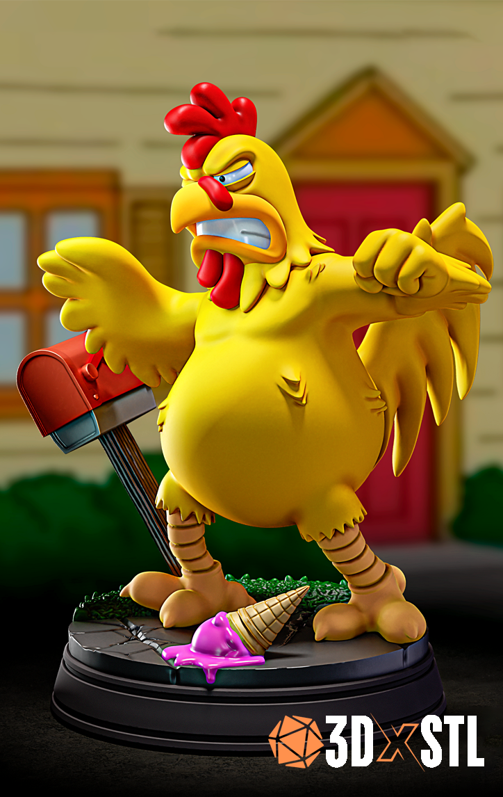 Ernie the Giant Chicken Family Guy STL Epic 3D Model