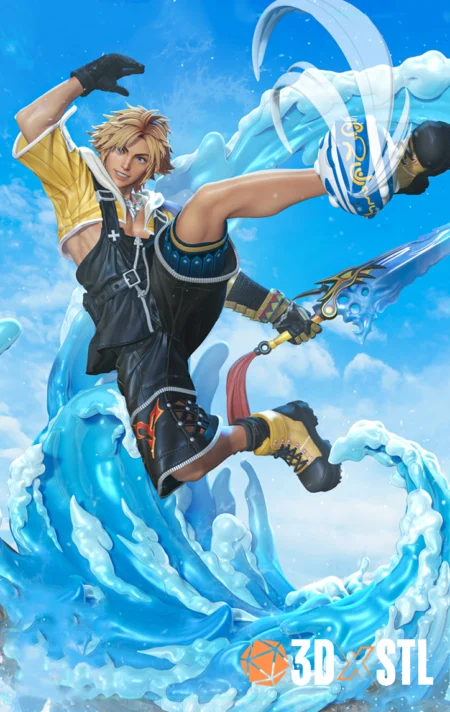 Tidus Final Fantasy STL Epic 3D Model