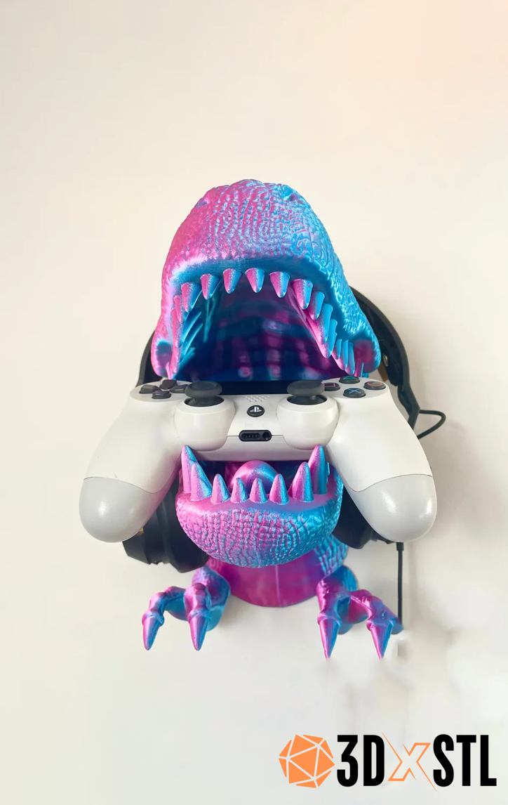 T-Rex Dinosaur Head Wall Mount STL Epic 3D Model