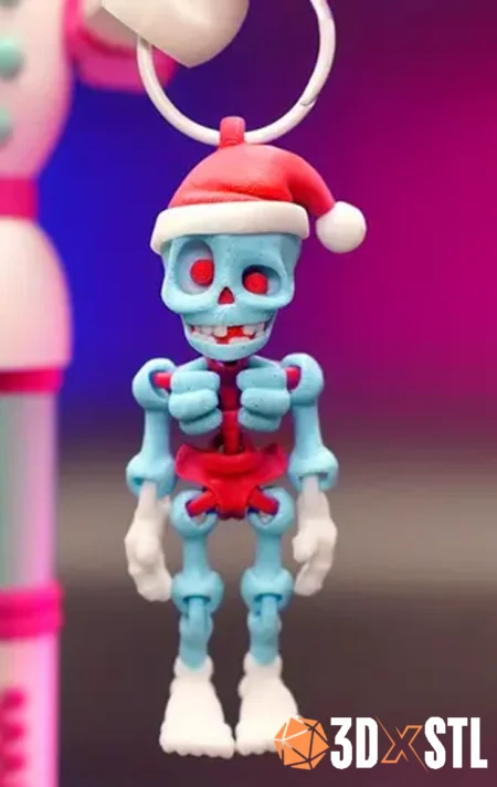 Mini Skeleton Christmas STL Epic 3D Model