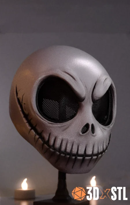Mask Jack Skellington Nightmare STL Epic 3D Model