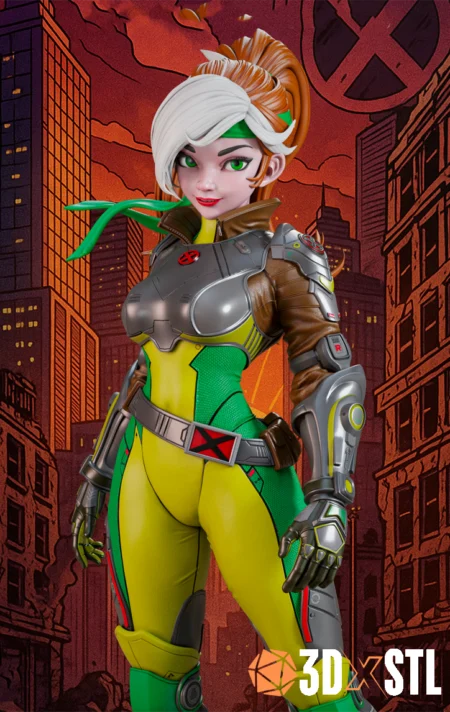 Rogue X-Men STL Epic 3D Model
