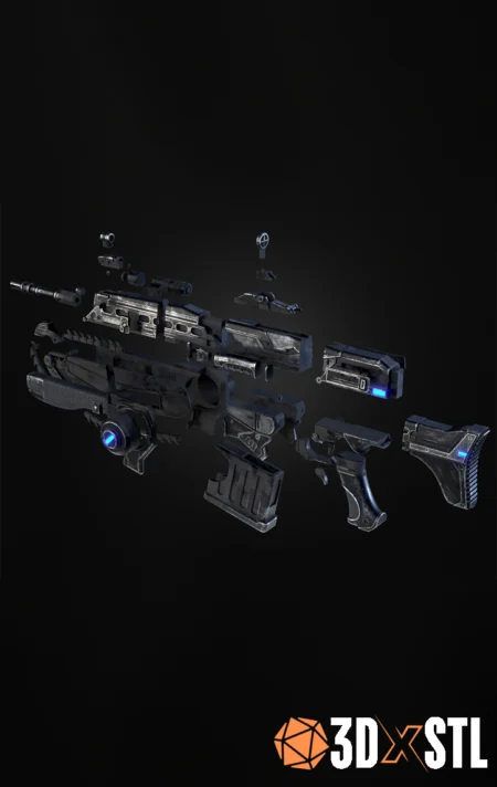 Gears of War Lancer STL Epic 3D Print