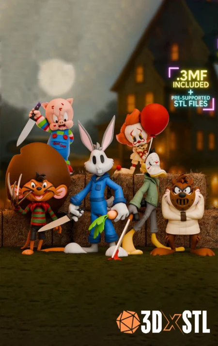 Looney Horror Squad STL 3MF Epic 3D Model Collection