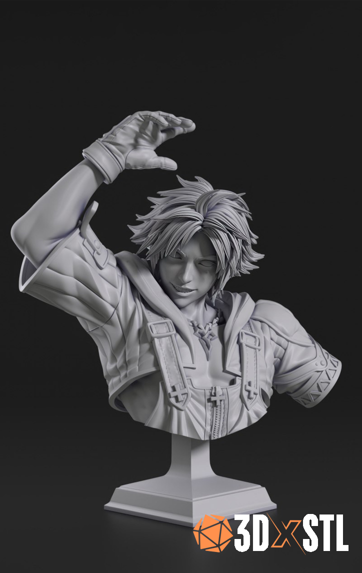 Tidus Final Fantasy STL Epic 3D Model
