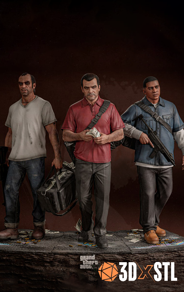 GTA 5 Diorama STL Epic 3D Model