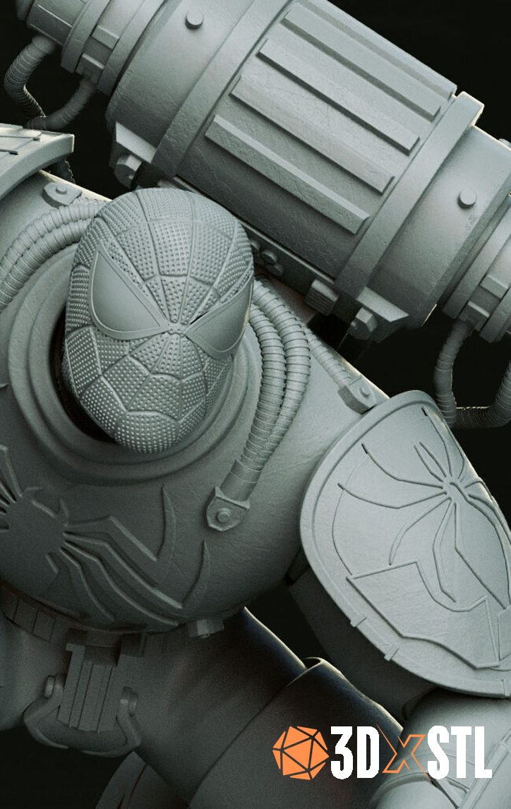 SpiderMan Warhammer STL Epic 3D Model Superhero Battle Figure