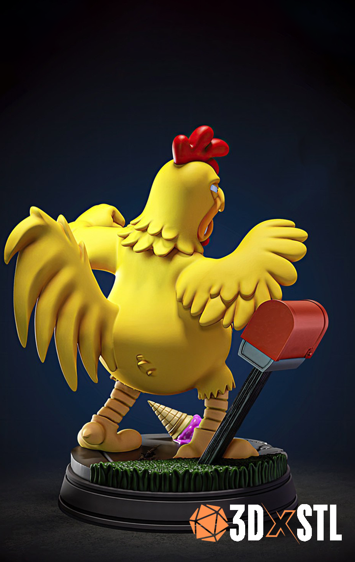 Ernie the Giant Chicken Family Guy STL Epic 3D Model