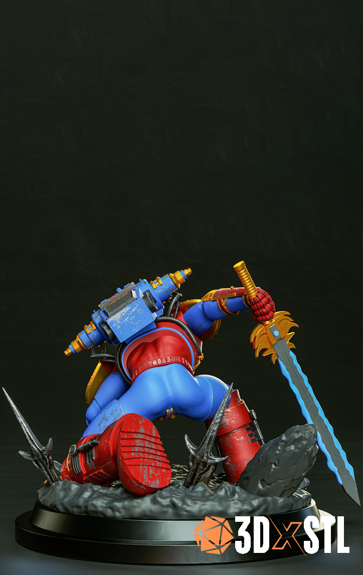 SpiderMan Warhammer STL Epic 3D Model Superhero Battle Figure