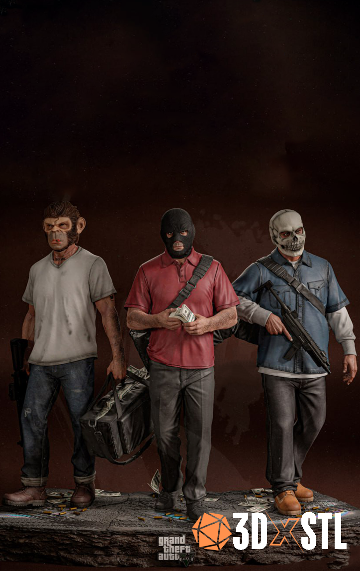 GTA 5 Diorama STL Epic 3D Model