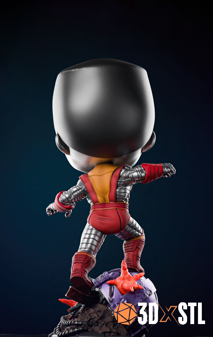 Chibi Colossus X-Men STL Epic 3D Model