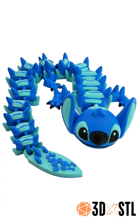 Stitch Dragon STL Epic 3D Model