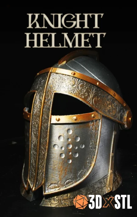 Knight Helmet STL Epic 3D Model