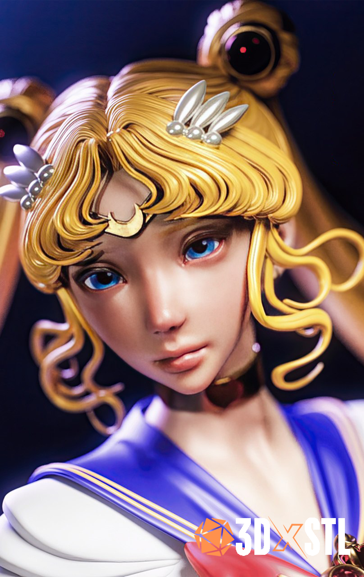 Usagi Tsukino Sailor Moon STL Epic 3D Model