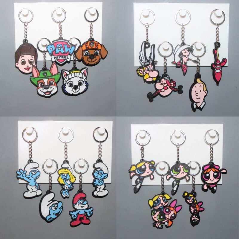 500 Keychain STL 3MF Pack