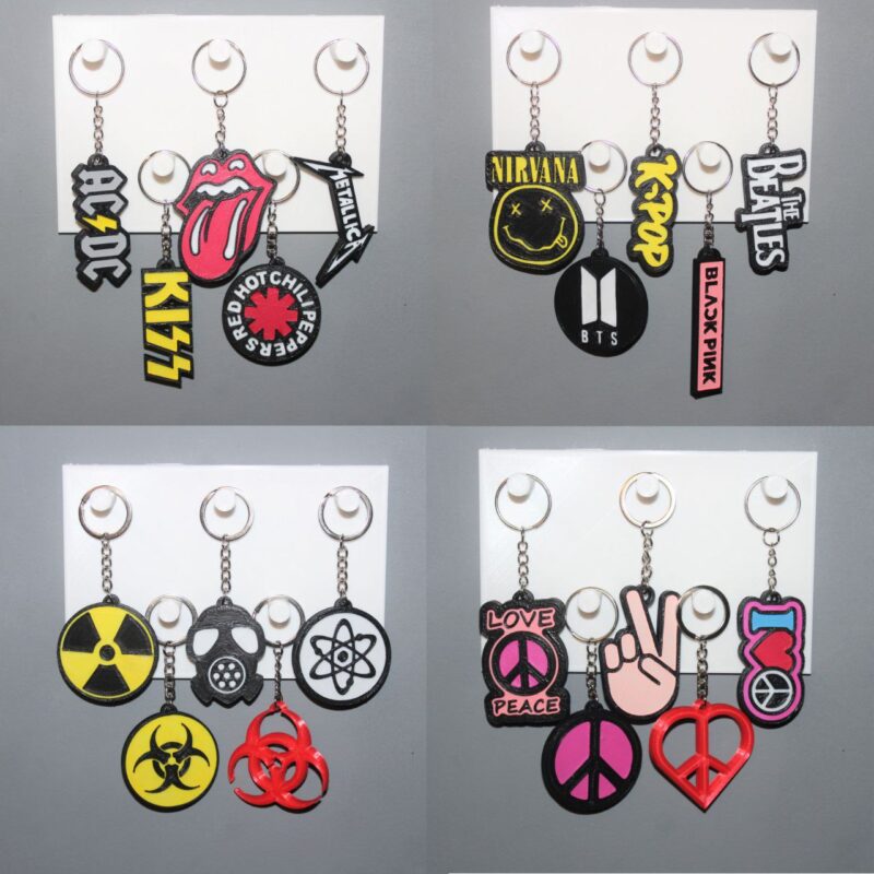500 Keychain STL 3MF Pack