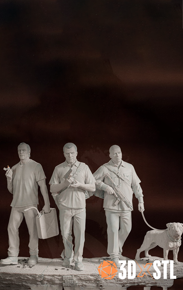 GTA 5 Diorama STL Epic 3D Model