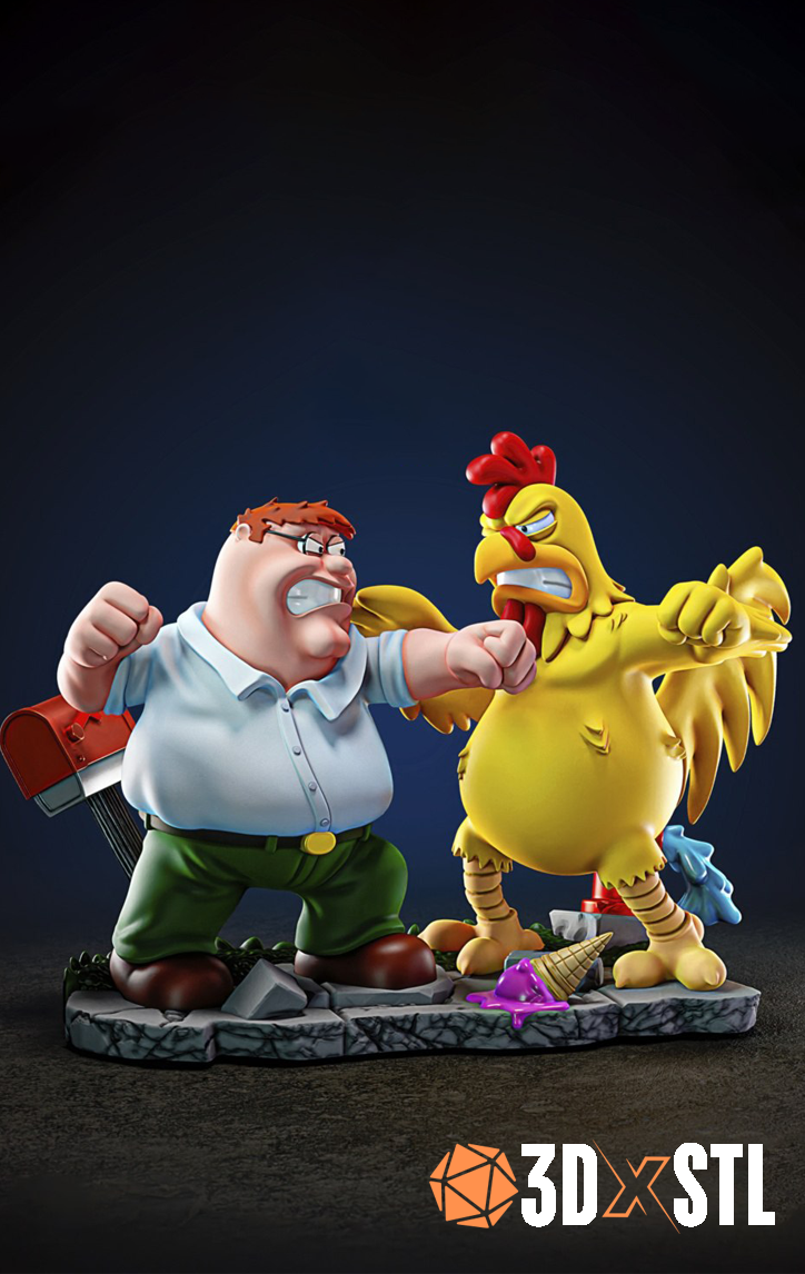Ernie the Giant Chicken Family Guy STL Epic 3D Model