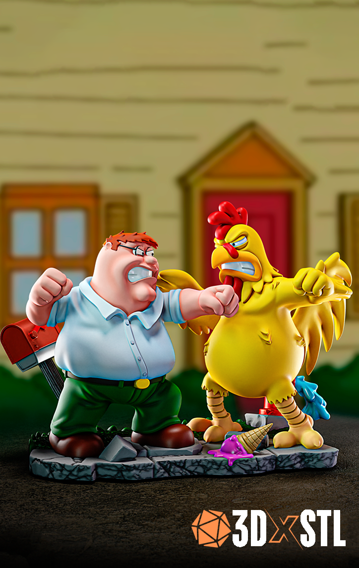Ernie the Giant Chicken Family Guy STL Epic 3D Model