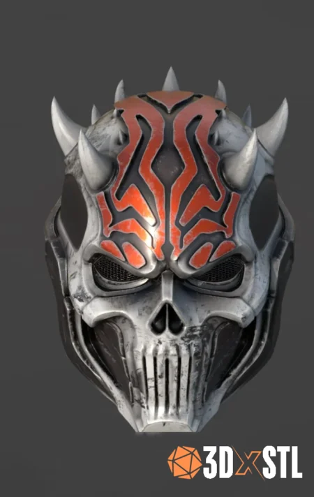 Darth Maul Punisher Helmet STL Epic 3D Model