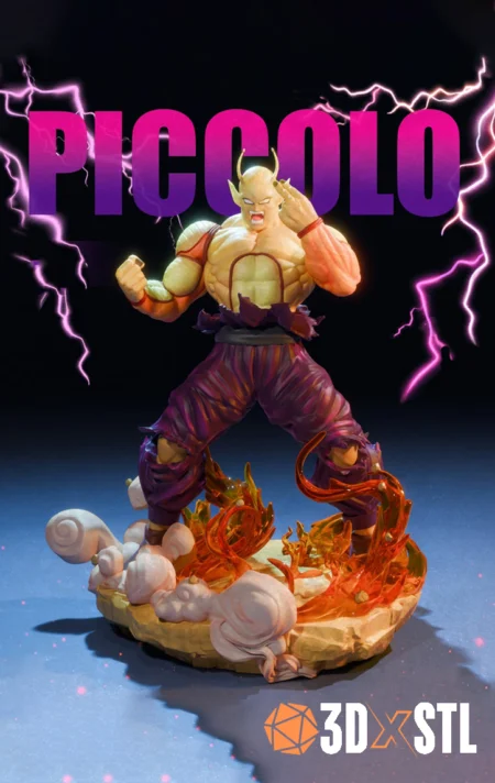 Orange Piccolo Dragon Ball STL Epic 3D Model Statue And Bust