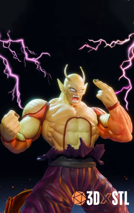 Orange Piccolo Dragon Ball STL Epic 3D Model Statue And Bust