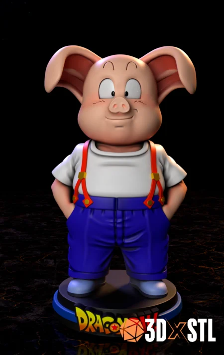 Oolong Dragon Ball STL Epic 3D Model