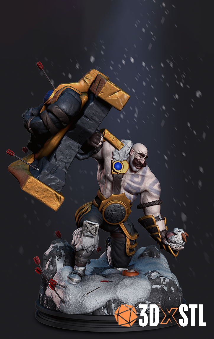 Braum League of Legends STL Epic 3D Model