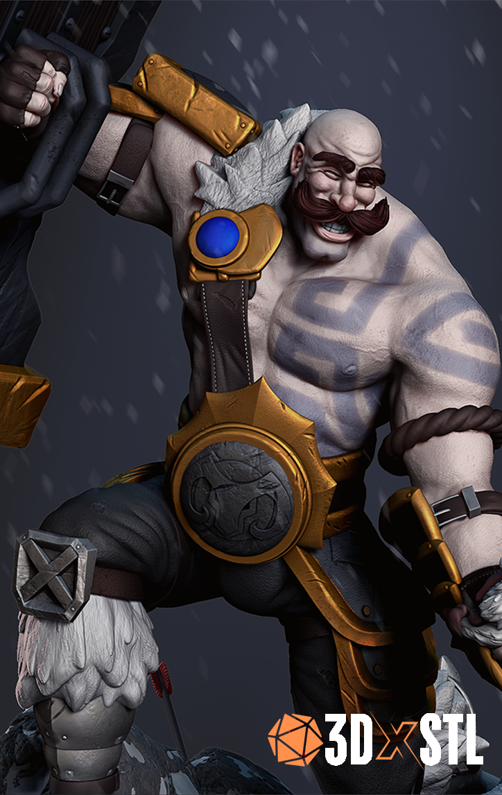 Braum League of Legends STL Epic 3D Model