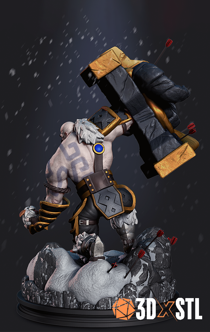 Braum League of Legends STL Epic 3D Model